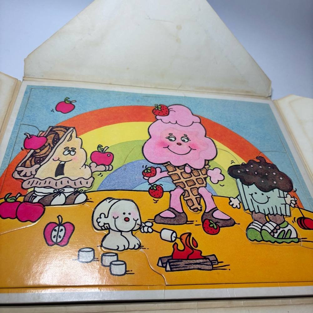 Vintage Avon 1983 Scratch and Sniff Puzzle Goodyville Pie Smores Ice Cream